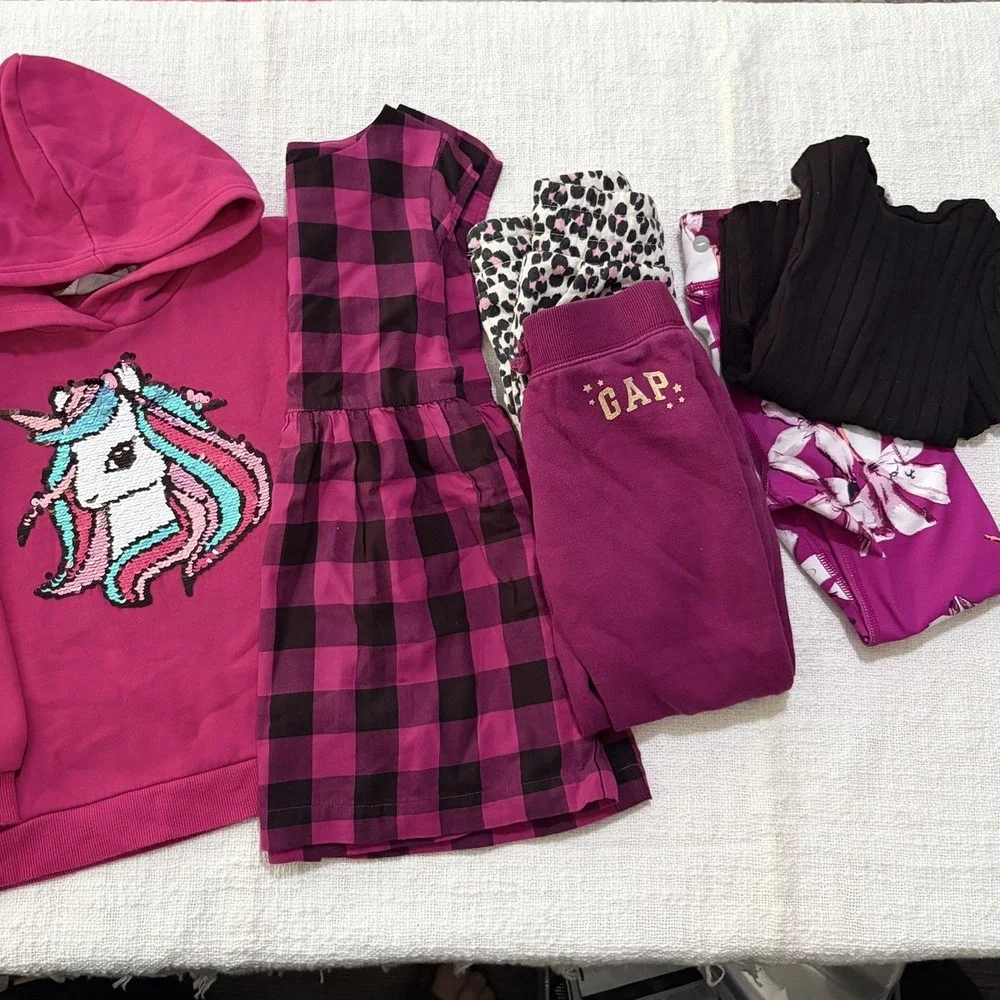Old Navy GAP HM Kids School Clothing Lot Cotton Unicorn XS 4/5 Cute!!